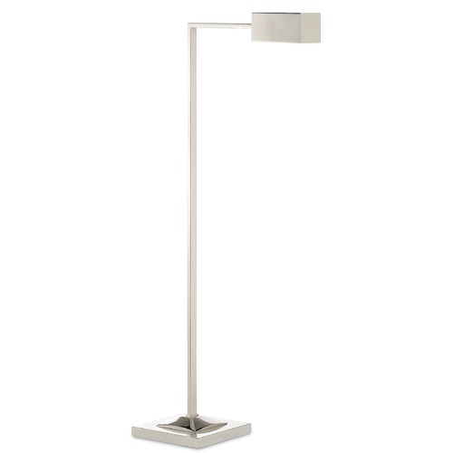 Ruxley Floor Lamp in Polished Nickel by Currey & Company