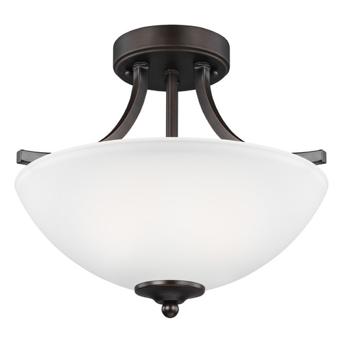 Generation Lighting Geary Burnt Sienna Semi-Flush Mount by Generation Lighting 7716502-710