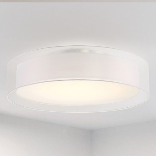 Modern Forms by WAC Lighting Modern Forms Metropolis Brushed Nickel LED Semi-Flushmount Light FM-16830-BN
