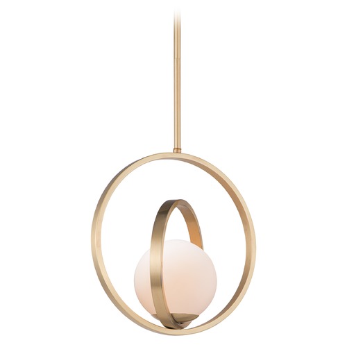 Coronet Satin Brass Pendant by Maxim Lighting