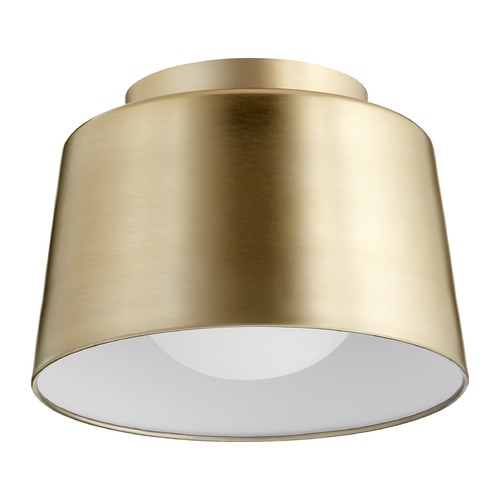 Quorum Lighting Trapeze Aged Brass Flush Mount by Quorum Lighting 3003-11-80