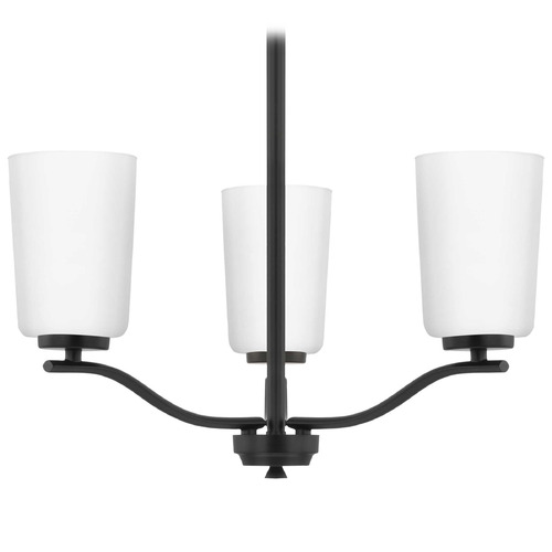 Progress Lighting Adley Matte Black Mini-Chandelier