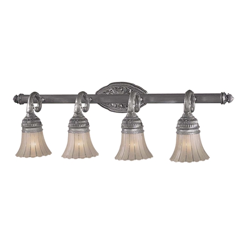 Bathroom Light with White Glass in Brushed Nickel by Minka Lavery