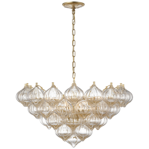 Caselli 36-Inch Basket Chandelier in Gild by Visual Comfort Signature