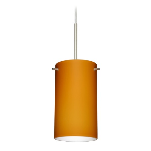 Besa Lighting Besa Lighting Stilo Satin Nickel LED Mini-Pendant Light 1BT-440480-LED-SN