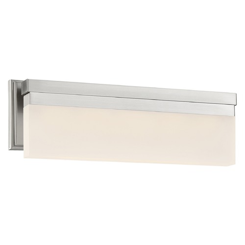 Skinny Brushed Nickel LED Bathroom Light by George Kovacs