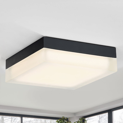 Modern Forms by WAC Lighting Matrix 9-Inch LED Flush Mount in Black by Modern Forms FM-2009-30-BK