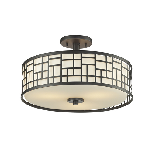 Z-Lite Elea Bronze Semi-Flush Mount by Z-Lite 329-SF16-BRZ