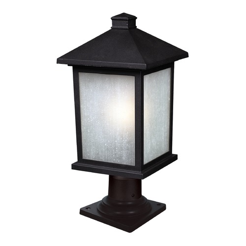 Holbrook Black Post Light by Z-Lite