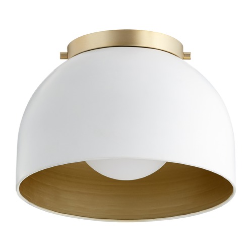 Quorum Lighting Studio White Flushmount Light