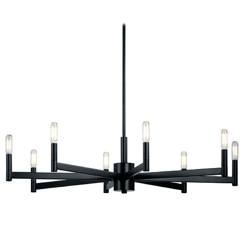 Erzo 35.50-Inch Black Chandelier by Kichler Lighting