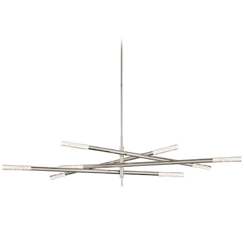 Kelly Wearstler Rousseau Chandelier in Nickel by Visual Comfort Signature