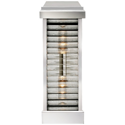 Visual Comfort Signature Collection E.F. Chapman Dunmore Louver Sconce in Nickel by Visual Comfort Signature CHO2018PNCG