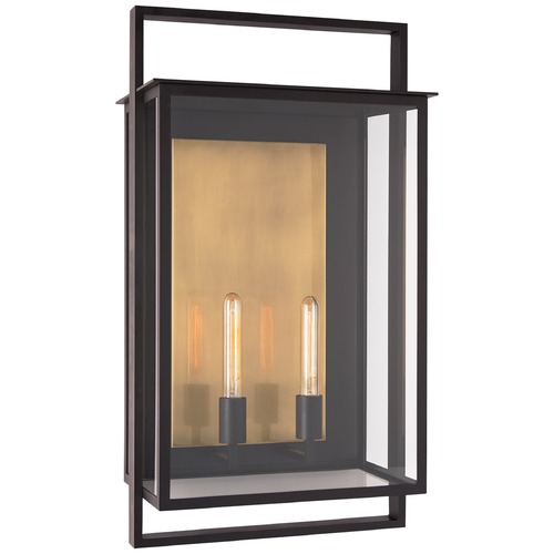 Ian K. Fowler Halle Grande Wall Lantern in Aged Iron by Visual Comfort Signature
