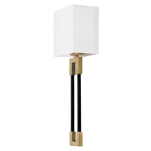 Capital Lighting Bleeker Wall Sconce in Aged Brass & Black by Capital Lighting 644711AB