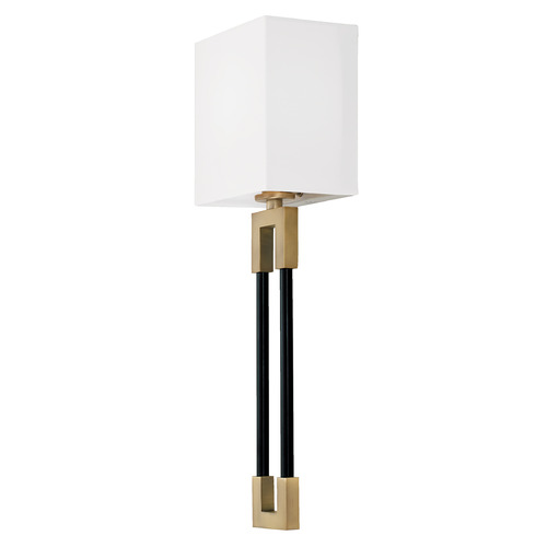 Bleeker Wall Sconce in Aged Brass & Black by Capital Lighting