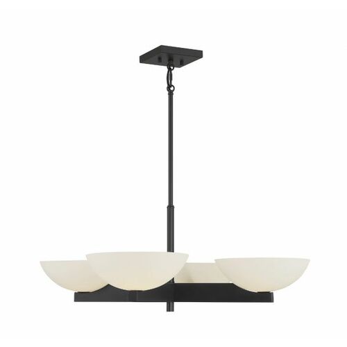 Fallon 30-Inch Chandelier in Matte Black by Savoy House