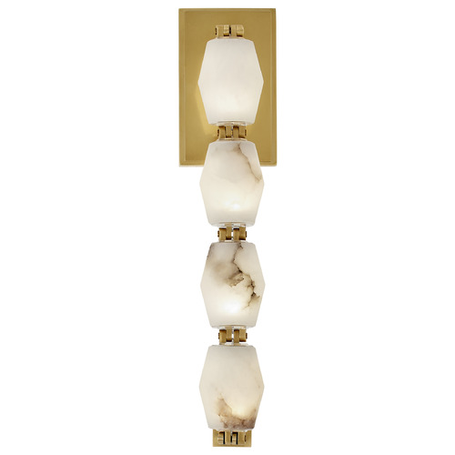 Visual Comfort Modern Collection Visual Comfort Modern Collection Sean Lavin Collier Hand Rubbed Antique Brass LED Sconce SLWS54630ALBHAB