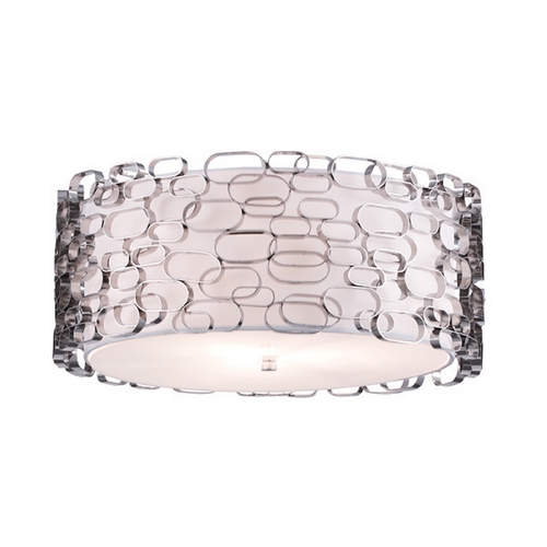Ventura Blvd Polished Nickel Flush Mount by Avenue Lighting