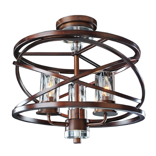 Kalco Lighting Eternity Etruscan Bronze Semi-Flush Mount Light by Kalco Lighting 6605EZ