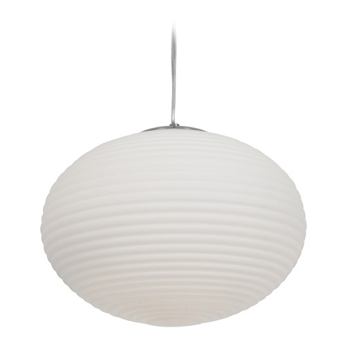 Access Lighting Callisto Brushed Steel LED Pendant by Access Lighting 50180LEDDLP-BS/OPL