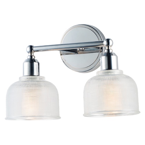 Hollow Polished Chrome Bathroom Light by Maxim Lighting