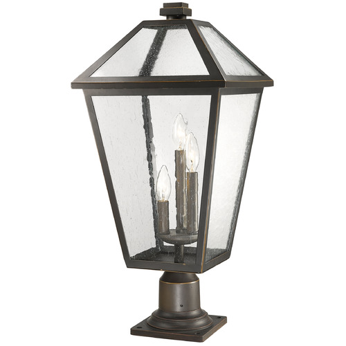 Talbot Oil Rubbed Bronze Post Light by Z-Lite