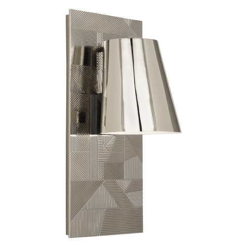 Michael Berman Brut Wall Sconce with Metal Shade by Robert Abbey