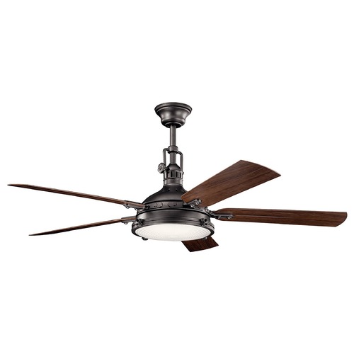 Kichler Lighting Hatteras Bay 60-Inch Anvil Iron LED Fan by Kichler Lighting 310017AVI