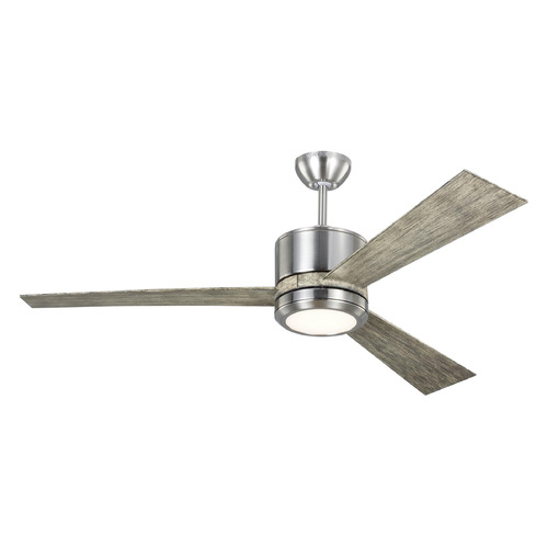 Vision 52-Inch LED Fan in Matte White by Generation Lighting Fan Collection
