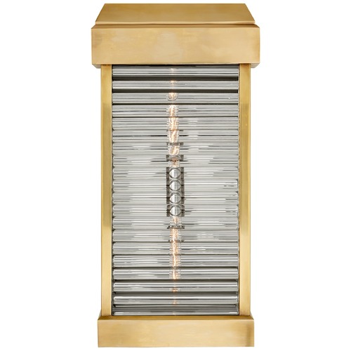 Visual Comfort Signature Collection E.F. Chapman Dunmore Louver Sconce in Antique Brass by Visual Comfort Signature CHO2019ABCG
