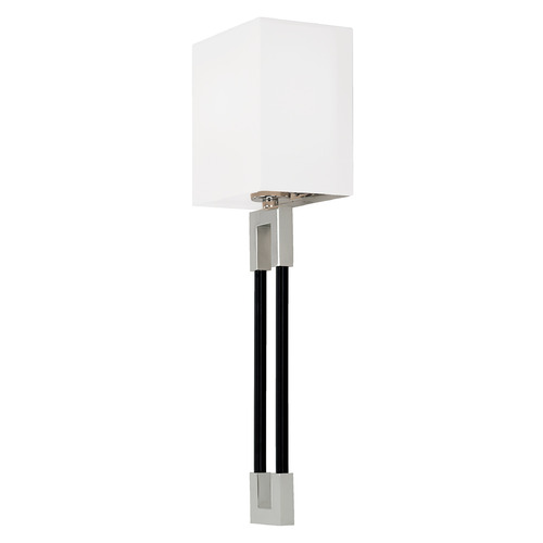 Bleeker Wall Sconce in Polished Nickel & Black by Capital Lighting