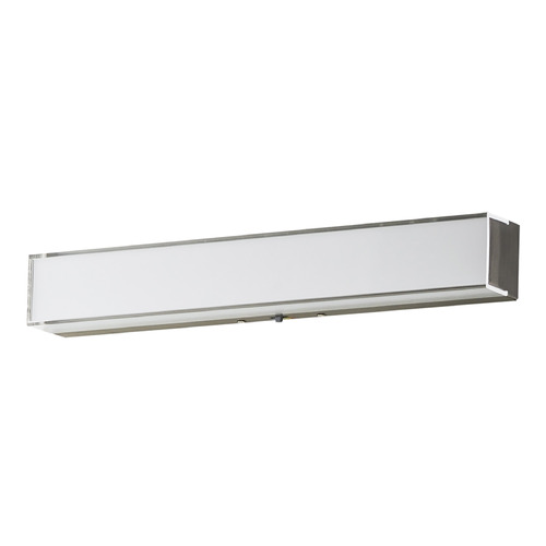 Edge Satin Nickel LED Vertical Bathroom Light by Maxim Lighting