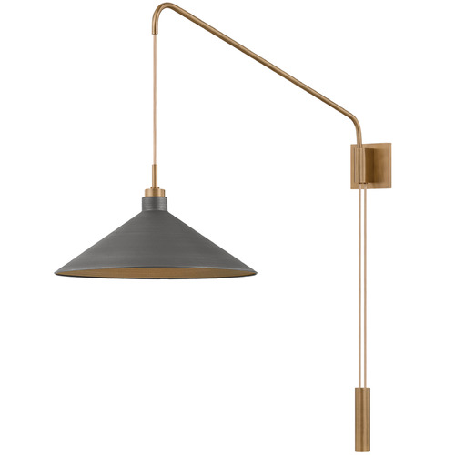 Troy Lighting Conor Patina Brass & Graphite LED Sconce