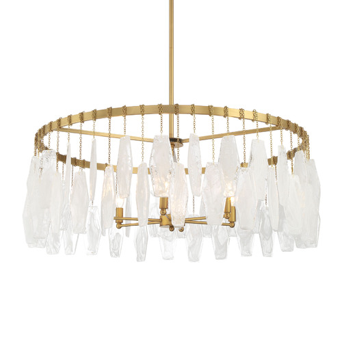 Willow 35-Inch 6-Light Pendant in Legacy Brass by Minka Lavery
