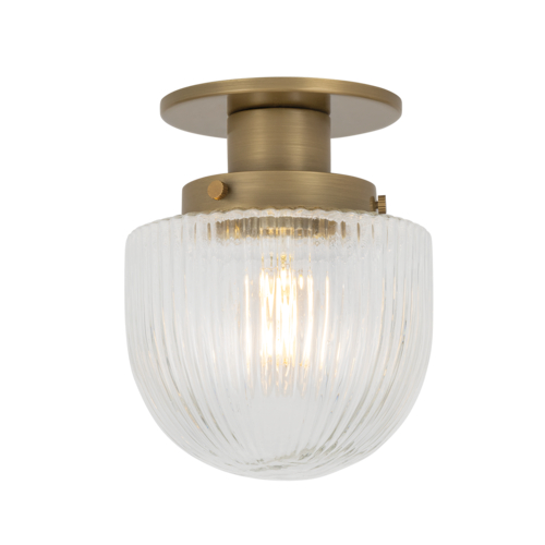 Troy Lighting Lauren Liess Jar Patina Brass LED Semi-Flushmount Light