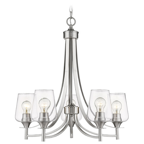 Joliet Brushed Nickel Chandelier by Z-Lite
