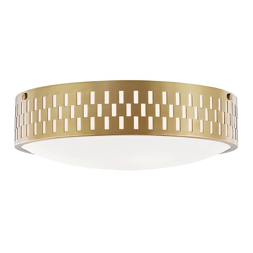 Phoebe Aged Brass Flush Mount by Mitzi by Hudson Valley