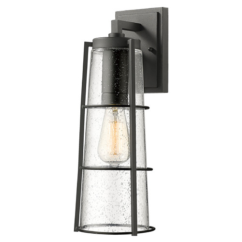 Helix Black Outdoor Wall Light by Z-Lite