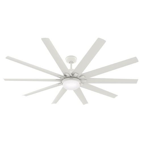 Hunter Fan Company Overton Matte White LED Ceiling Fan by Hunter Fan Company 50717