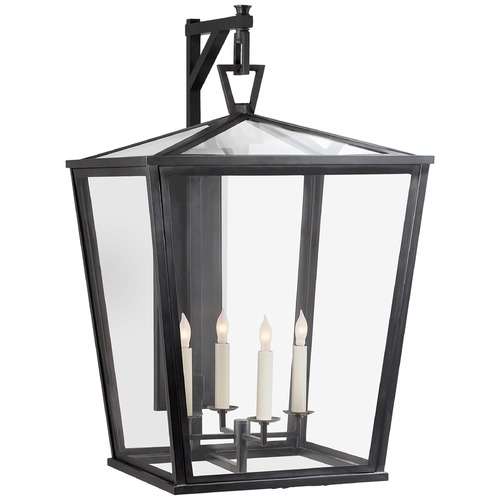 Visual Comfort Signature Collection E.F. Chapman Darlana Large Bracket Lantern in Bronze by Visual Comfort Signature CHO2043BZ