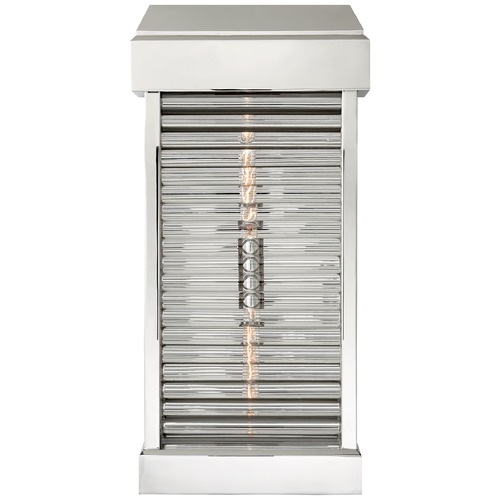 Visual Comfort Signature Collection E.F. Chapman Dunmore Louver Sconce in Nickel by Visual Comfort Signature CHO2019PNCG