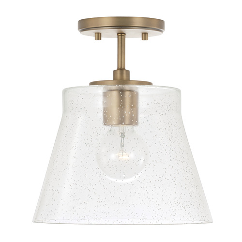 HomePlace by Capital Lighting Baker Small Dual Mount Pendant in Aged Brass by HomePlace by Capital Lighting 346912AD