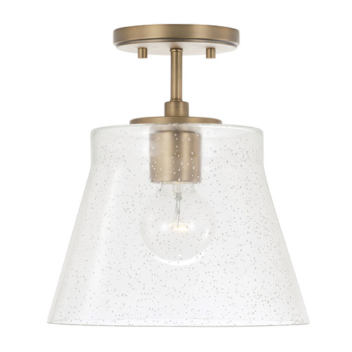 Baker Small Dual Mount Pendant in Aged Brass by HomePlace by Capital Lighting