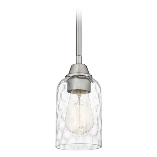 Quoizel Lighting Acacia Mini Pendant in Brushed Nickel by Quoizel Lighting ACA1504BN