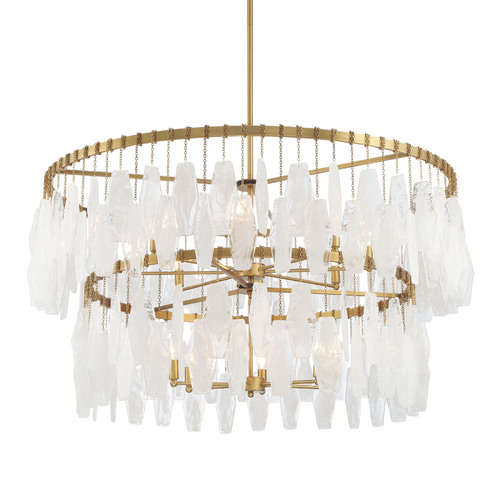 Willow 45-Inch 14-Light Pendant in Legacy Brass by Minka Aire