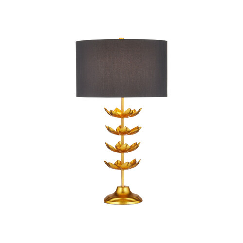 Awakening Table Lamp in Gold Leaf by Currey & Company