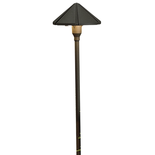 Center Mount 12V Path Light in Textured Architectural Bronze by Kichler Lighting