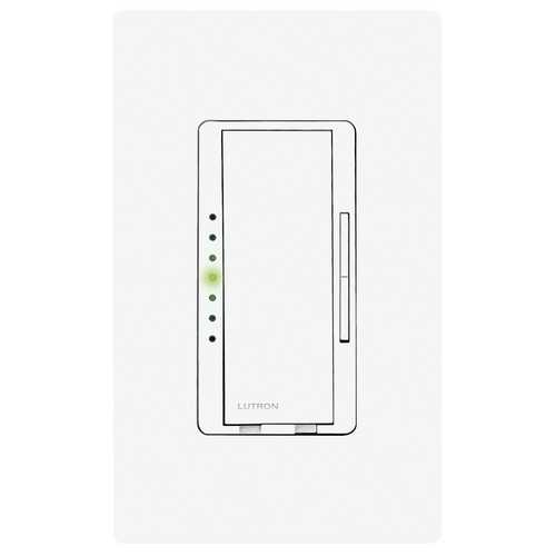 Lutron Dimmer Controls Maestro Electronic Low-Voltage Digital Fade Dimmer in White 600W MAELV600H-WH