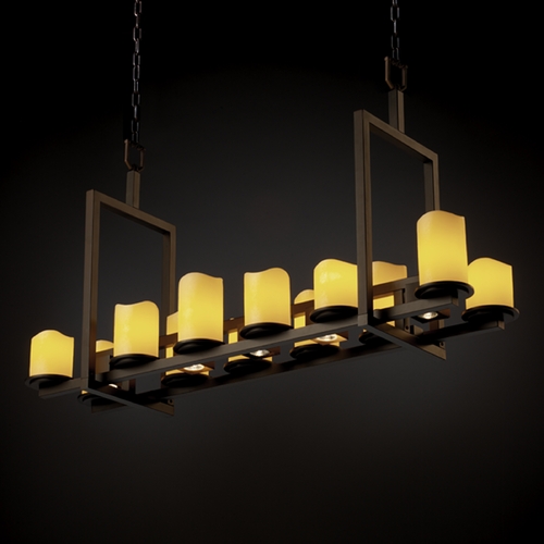 Justice Design Group Justice Design Group Candlearia Collection Island Light CNDL-8720-14-AMBR-DBRZ